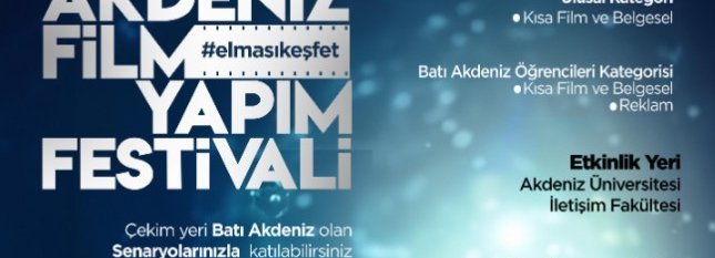 Akdeniz Film Yapım Festivali İçin Başvurular Devam Ediyor!